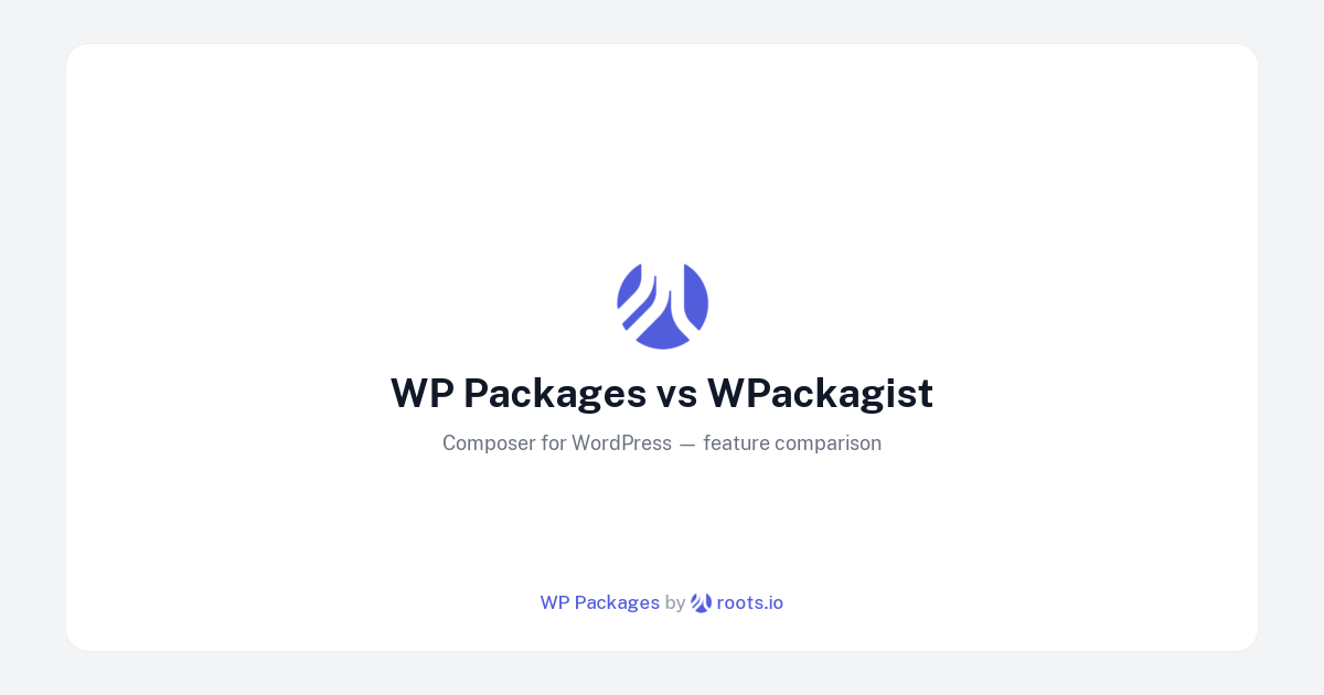 WP Packages vs WPackagist — Faster, Independent WordPress Composer ...