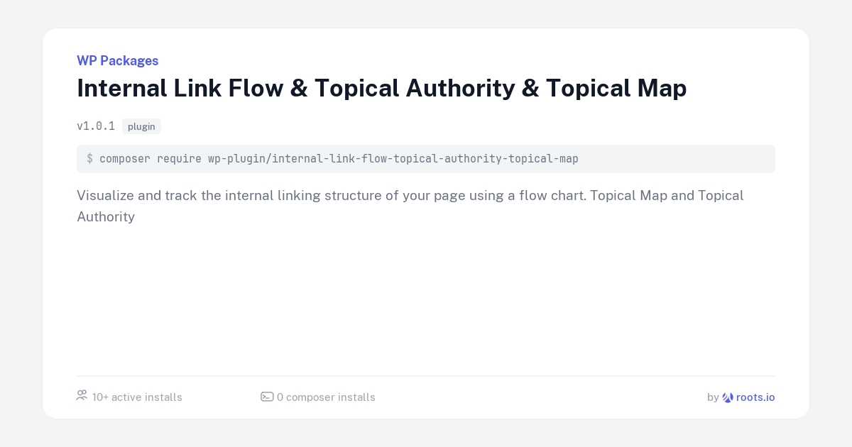 Internal Link Flow & Topical Authority & Topical Map — WP Packages
