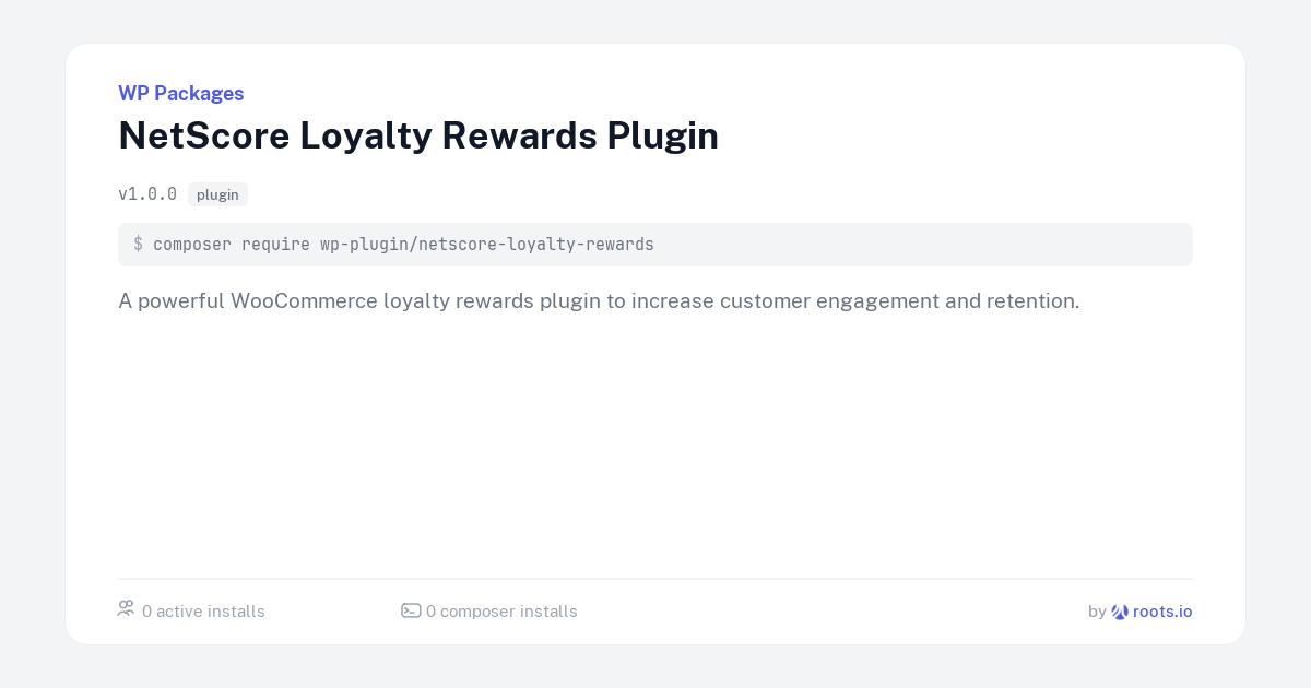 NetScore Loyalty Rewards Plugin — WP Packages